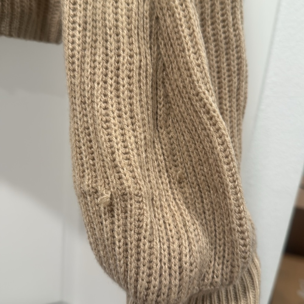 Tan Button Up Cardigan Sweater - Picture 5 of 5